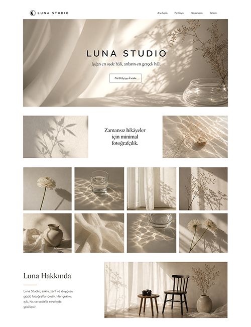 Luna Studio Web Site Projesi
