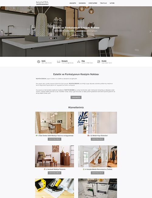 Nuvita Design Web Site Projesi