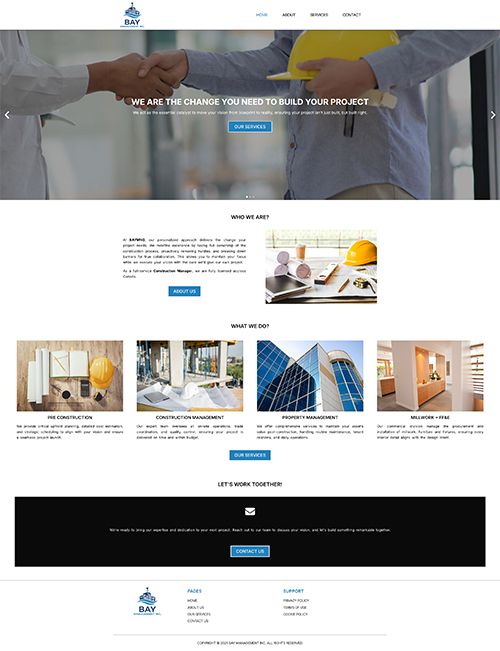 Bay Management Web Site Projesi