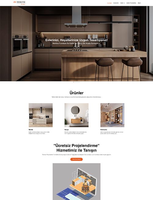 Merline Furniture Web Site Projesi