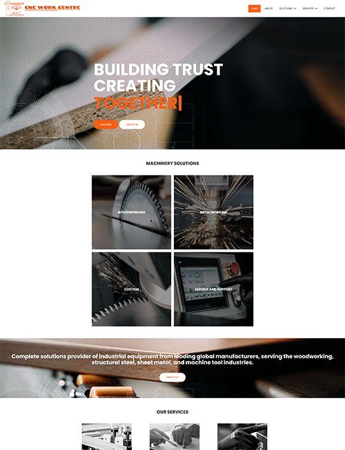 CNC Work Centre firması için “Web Site Tasarımı & Geliştirme” projesi